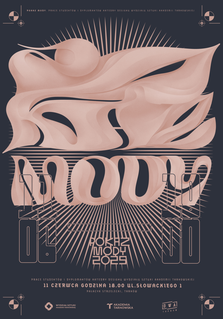Plakat pokazu mody